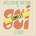 ATELIER TUFTING 22 août 2026 au OUI OUI CAFÉ (Québec)