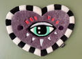 X_Coeur oeil, tufting mural