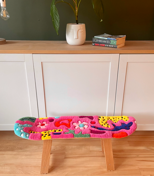 Banc SKATE motifs abstraits